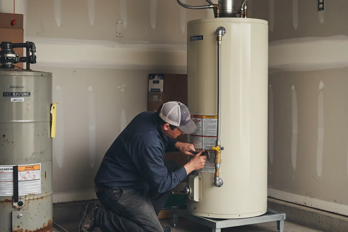 Water heater and shutoff valve replacement in Ponce De Leon